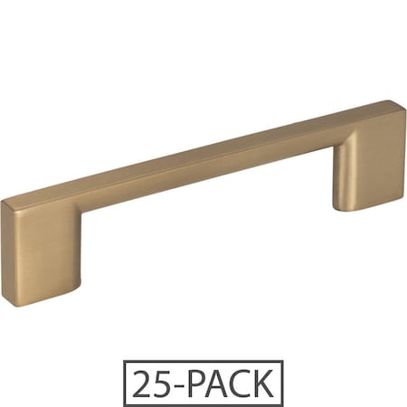 Jeffrey Alexander 96 mm Center-to-Center Satin Bronze Square Sutton Cabinet Bar Pull 25PK 635-96SBZ-25
